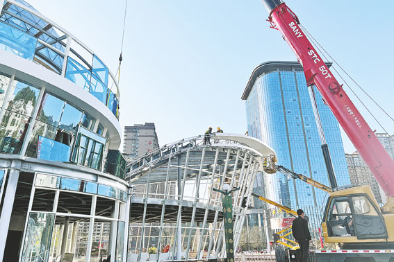 山陽縣沁水公園水上設(shè)施項目正在緊鑼密鼓施工